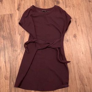 Coziest burgundy athleta sweatshirt dress